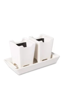 Stoneware Self-Watering Windowsill Planters, Set Of 2 8 Stoneware Self-Watering Windowsill Planters, Set Of 2 -Deals The Garden & Yard Store 8611890 5658 tif