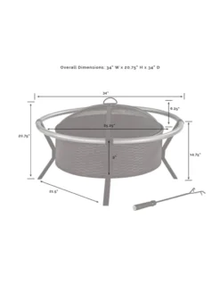 Crosley Yuma Firepit -Deals The Garden & Yard Store 8611946 07v