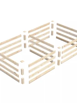 Pine Raised Garden Beds, 4'x8' -Deals The Garden & Yard Store 8612238 01V jpg