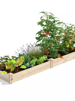 Pine Raised Garden Bed, 2' X 8' -Deals The Garden & Yard Store 8612243 02V jpg