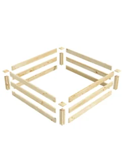 Pine Raised Garden Beds, 4'x4' -Deals The Garden & Yard Store 8612250 01v