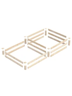 2-Tier Pine Raised Garden Bed, 4'x8' -Deals The Garden & Yard Store 8612253 01v