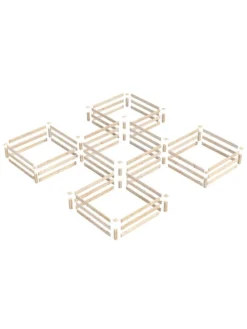 2-Tier Pine Raised Garden Bed, 80 Sqft.12'x12' -Deals The Garden & Yard Store 8612255 01v