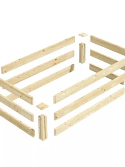 Pine Raised Garden Bed, 2'x4'x10.5" High -Deals The Garden & Yard Store 8612256 01V jpg