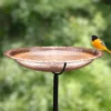 Copper Birdbath, 18" With Stake