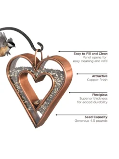 Heart Fly-Thru™ Bird Feeder -Deals The Garden & Yard Store 8612272 03v