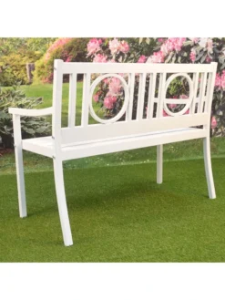 Gramercy Outdoor Metal Bench -Deals The Garden & Yard Store 8612281 04v