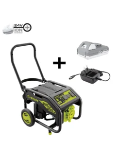 Sun Joe® 4,100/3,300-Running Watt Propane Powered Portable Generator W/24VBattery Starter -Deals The Garden & Yard Store 8612525 01v