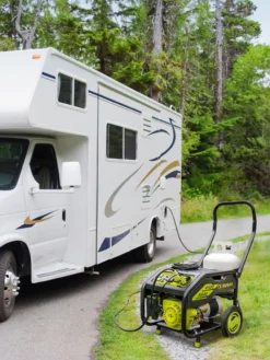 Sun Joe® 4,100/3,300-Running Watt Propane Powered Portable Generator W/24VBattery Starter -Deals The Garden & Yard Store 8612525 07v