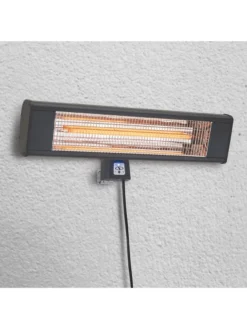 Sun Joe® 1500W Elec. Infrared OD Patio Heater, Adjust Ht. Range, W/Wall Bracket & Cover -Deals The Garden & Yard Store 8612532 10v