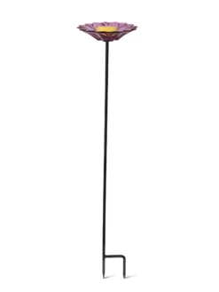 Glass Flower Butterfly Feeder Stake -Deals The Garden & Yard Store 8612573 326
