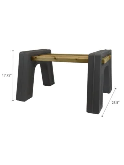 Custom Length Lightweight Indoor Or Outdoor Backless Bench Ends -Deals The Garden & Yard Store 8612858gy 06v