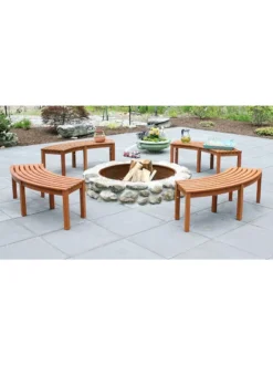 Achla Designs Curved Backless Bench -Deals The Garden & Yard Store 8612910 04v