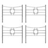 Achla Designs Square-on-Squares Fence Sections, Set Of 4