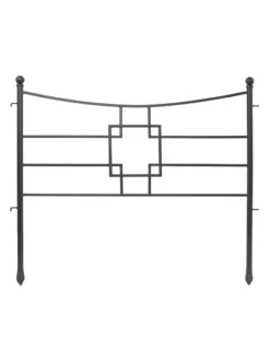 Achla Designs Square-on-Squares Fence Sections, Set Of 4 6 Achla Designs Square-on-Squares Fence Sections, Set Of 4 -Deals The Garden & Yard Store 8612992 04v