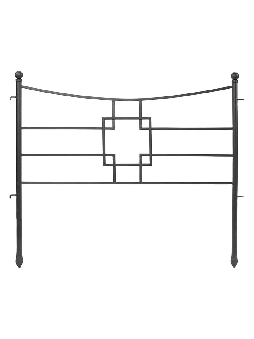 Achla Designs Square-on-Squares Fence Sections, Set Of 4 3 Achla Designs Square-on-Squares Fence Sections, Set Of 4 - Image 3