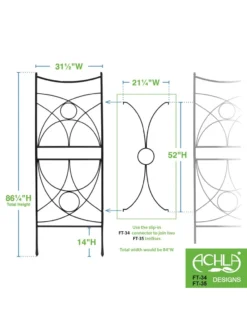 Achla Aurora Trellis Center Link -Deals The Garden & Yard Store 8612993 02v
