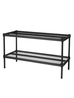 MeshWorks © Stacking Plant Shelves -Deals The Garden & Yard Store 8613018 07v meshworks stacking plant shelves black