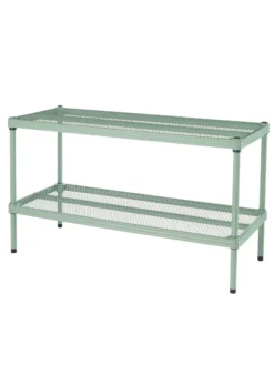 MeshWorks © Stacking Plant Shelves -Deals The Garden & Yard Store 8613018 09v meshworks stacking plant shelves sage