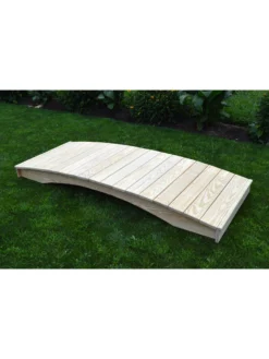 Plank Garden Bridge Unfinished 3' X 12' -Deals The Garden & Yard Store 8613097 02v