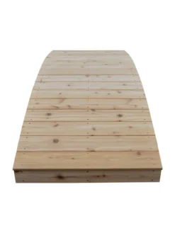 Plank Garden Bridge Unfinished 3' X 8' -Deals The Garden & Yard Store 8613100 02v