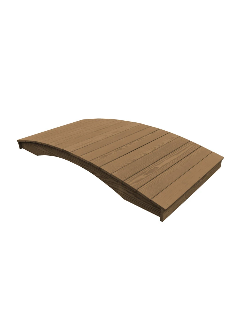 Plank Garden Bridge Finished 4' X 10' 1 Plank Garden Bridge Finished 4' X 10'