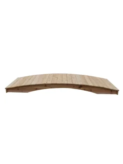 Plank Garden Bridge Unfinished 4' X 10' -Deals The Garden & Yard Store 8613127 02v