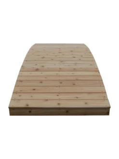Plank Garden Bridge Unfinished 4' X 12' -Deals The Garden & Yard Store 8613127 04v 2