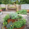 Birdies™ Corten Steel Tiered Round Raised Bed Kit, Tall