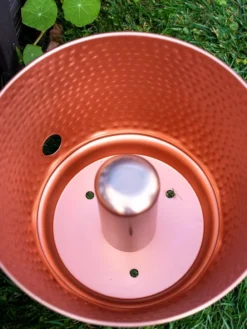 Hammered Copper Hose Pot With Lid 16 Hammered Copper Hose Pot With Lid -Deals The Garden & Yard Store 8613311 0022