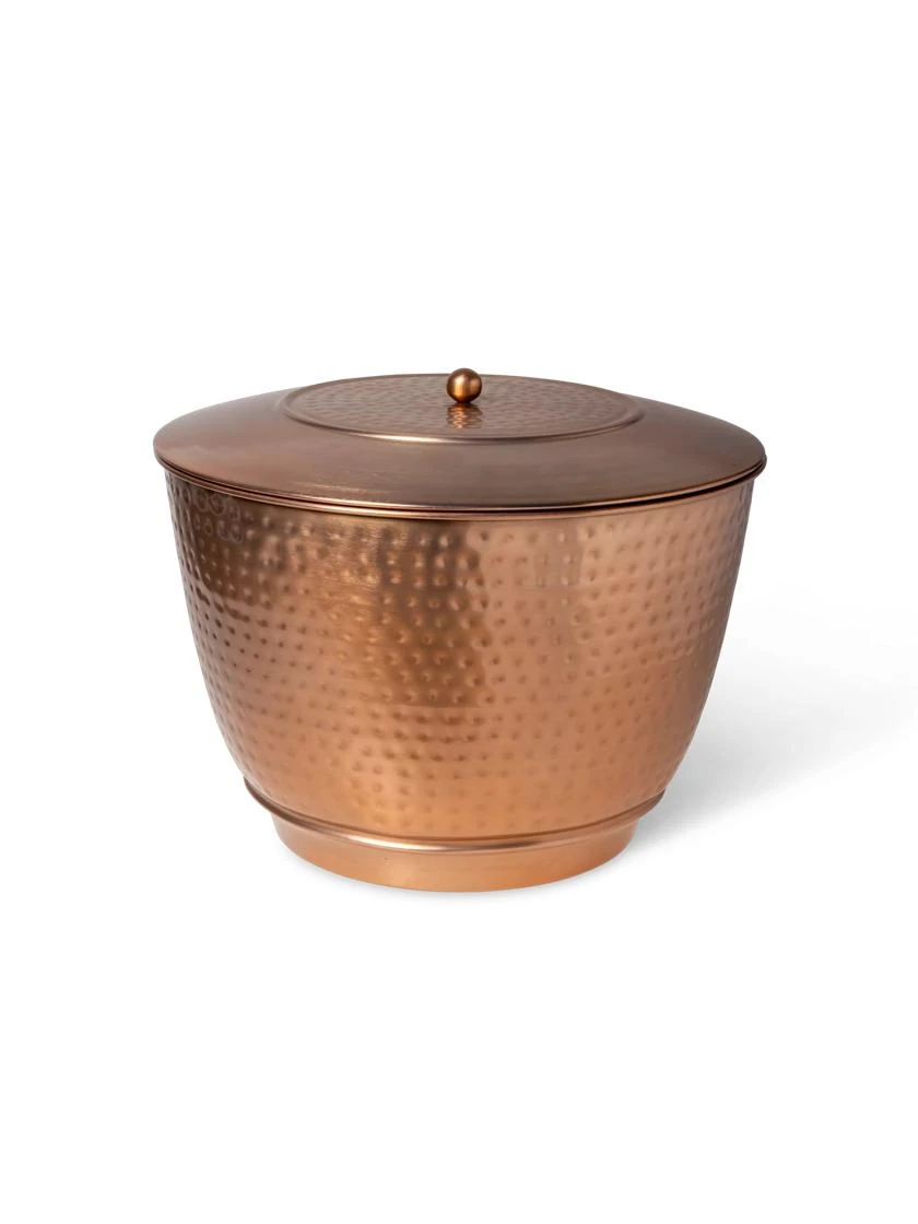 Hammered Copper Hose Pot With Lid 10 Hammered Copper Hose Pot With Lid - Image 10