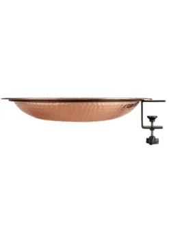 Pure Copper Bird Bath Deck Mount -Deals The Garden & Yard Store 8613382 04v