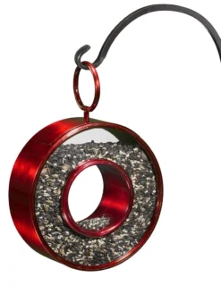 Circle Fly-Thru™ Bird Feeder With A Ruby Red Finish -Deals The Garden & Yard Store 8613383 04v