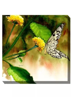 Butterfly Kiss Outdoor Wall Art -Deals The Garden & Yard Store 8613998 01V 3 4