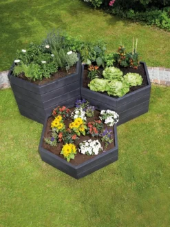 Modular Hexagon Raised Bed Kit, 28.5" -Deals The Garden & Yard Store 8614244 04V 1