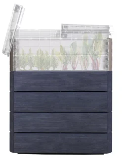 Modular Rectangular Raised Bed Kit With Translucent Panels & Lid -Deals The Garden & Yard Store 8614250 01V