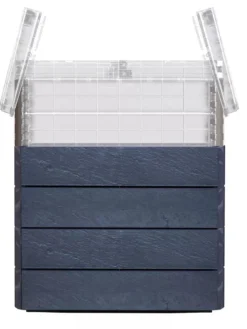 Modular Rectangular Raised Bed Kit With Translucent Panels & Lid