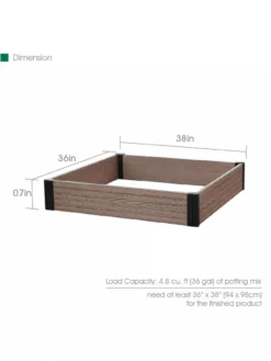 Essential Raised Garden Bed -Deals The Garden & Yard Store 8614253 03V 3 4