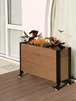 Mobile Deep Trough Planter -Deals The Garden & Yard Store 8614263 04V