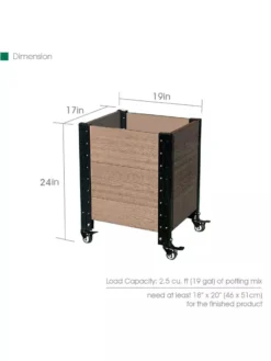 Mobile Deep Root Corner Planter -Deals The Garden & Yard Store 8614266 04V 3 4