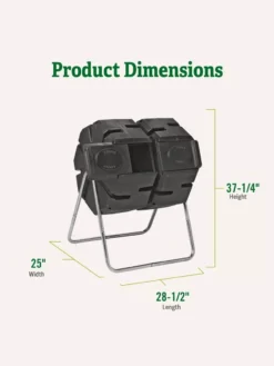 Dual-Batch Compost Tumbler -Deals The Garden & Yard Store Dual Compost Bin 2