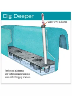 Viva Self-Watering Balcony Railing Planter -Deals The Garden & Yard Store hiw 8586699